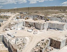 İscehisar mermer ocağı, su doğal taş, bullnose, su marble, gri mermer, mermer, gray marble, grey pavers, 